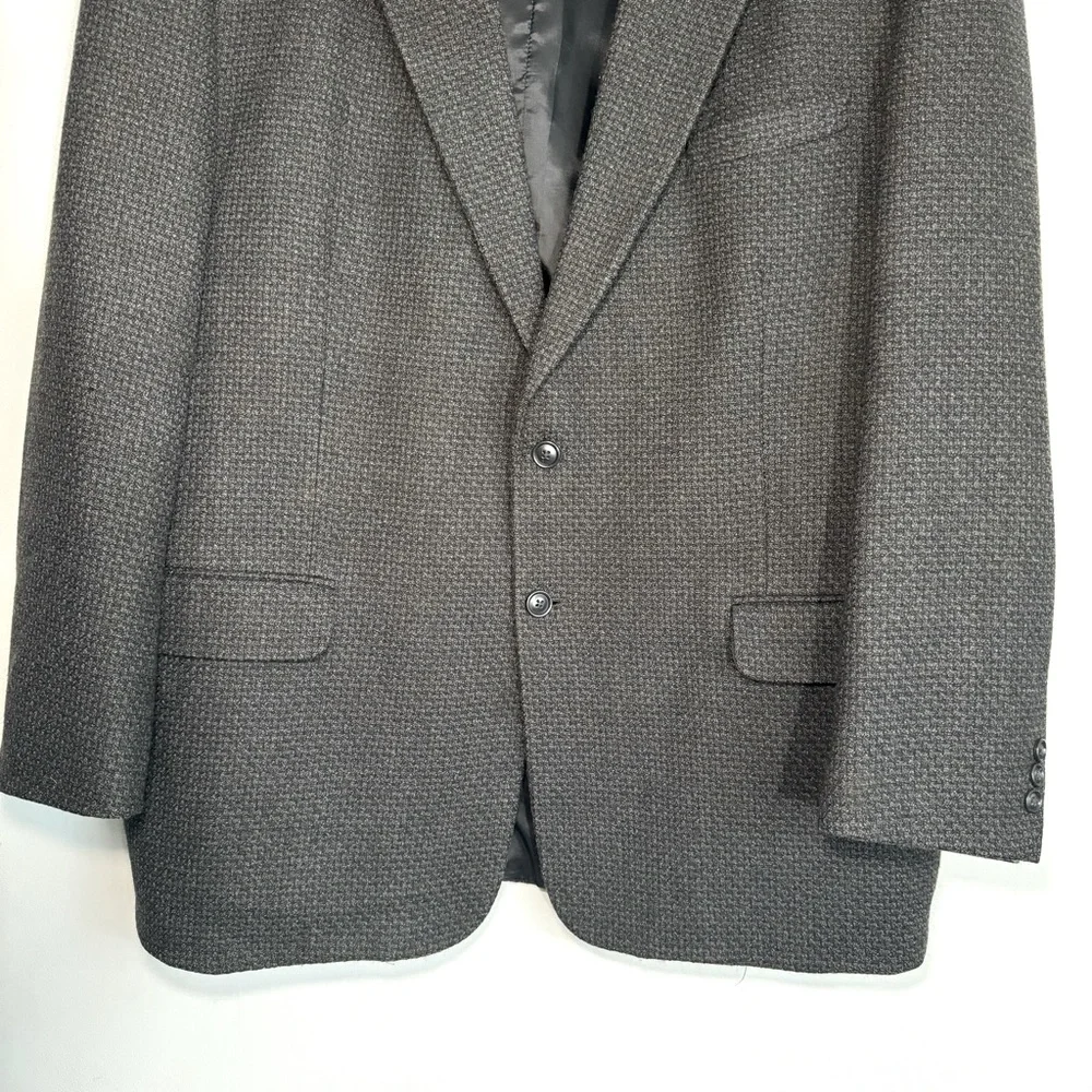 Joseph & Feiss Men’s Grey Wool Single Breasted Two Button Blazer Sport‎ Coat 48L